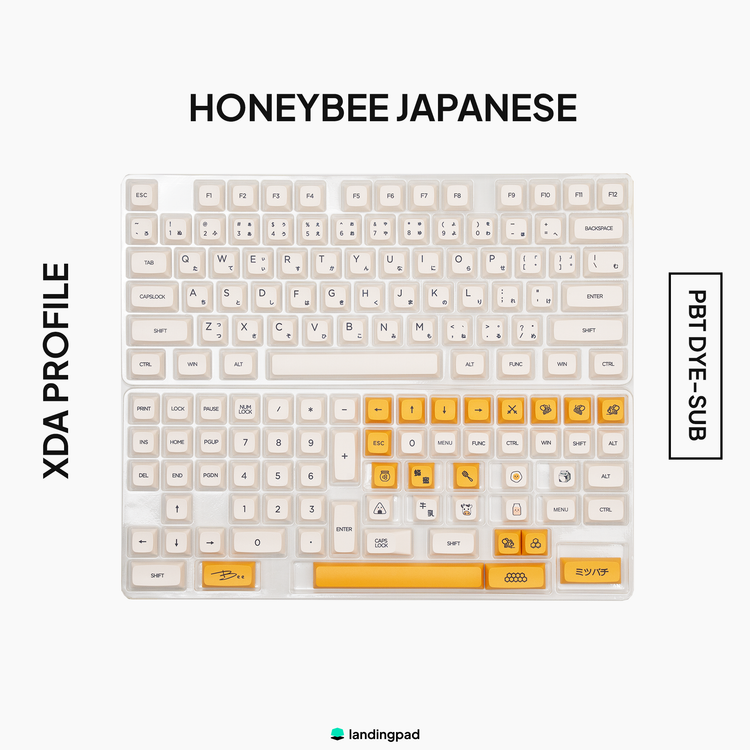 Honey Bee PBT XDA Keycap Set