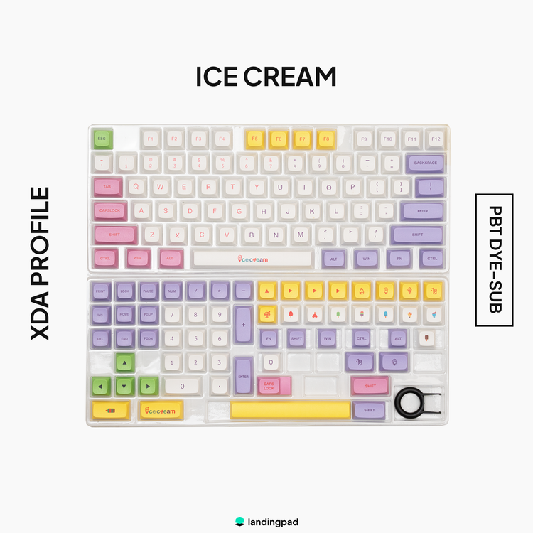 Ice Cream XDA PBT Keycap Set