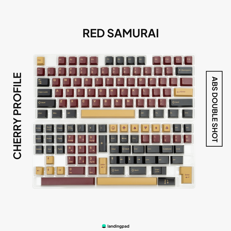 Red Samurai ABS Keycap Set
