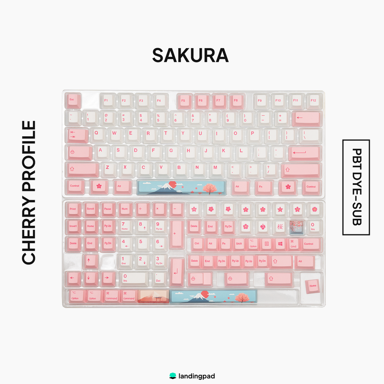 Sakura PBT Cherry Profile Keycap Set