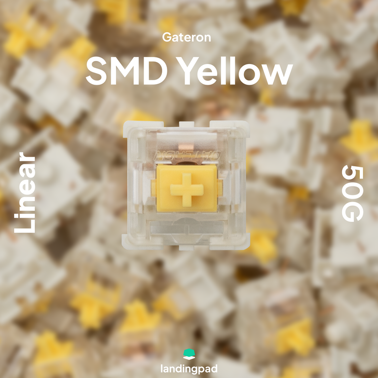Gateron Milky Top / SMD / Milky Yellow / Full Black Yellow Switch