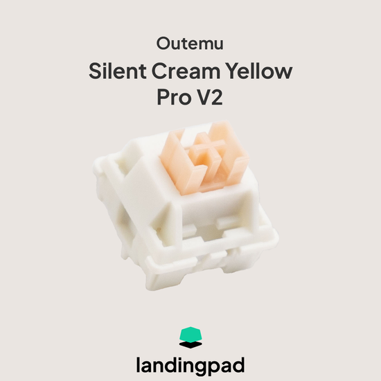 Outemu Silent Cream Yellow Pro V2 Switches Silent Tactile Switches