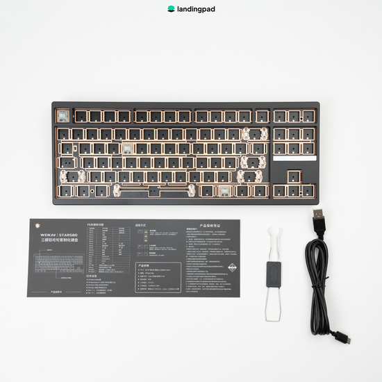 weikav stars80 自作キーボード メカニカル ホットスワップ Weikav Stars80をレビュー！想像以上に打鍵感が良い - YouTube