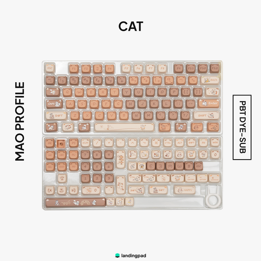 Cat MAO Profile PBT Keycap Set