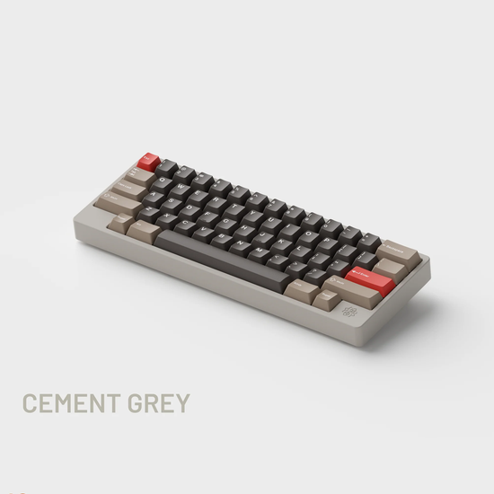 molly60 keyboard Cement Grey