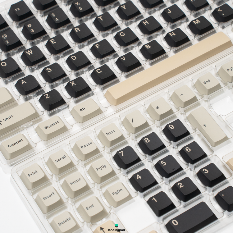 Yunzii PBT Cream Dark / Light Keycap Set