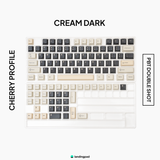 Yunzii PBT Cream Dark / Light Keycap Set