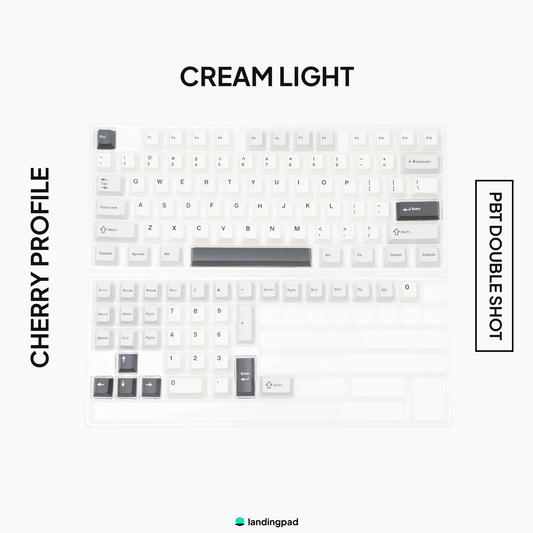Yunzii PBT Cream Dark / Light Keycap Set