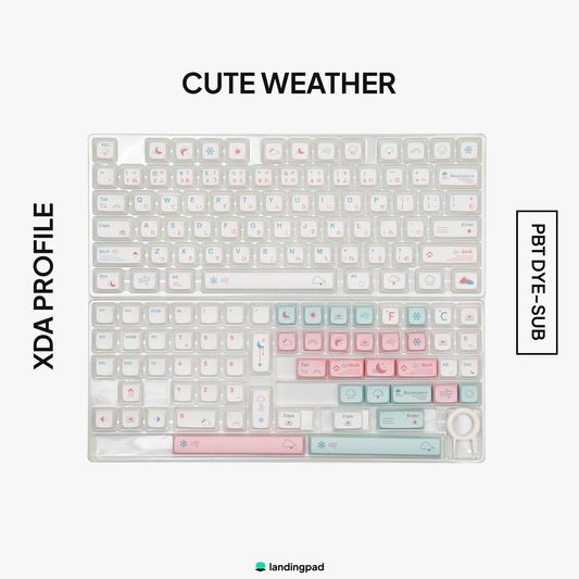 Cute Weather XDA PBT Keycap Set