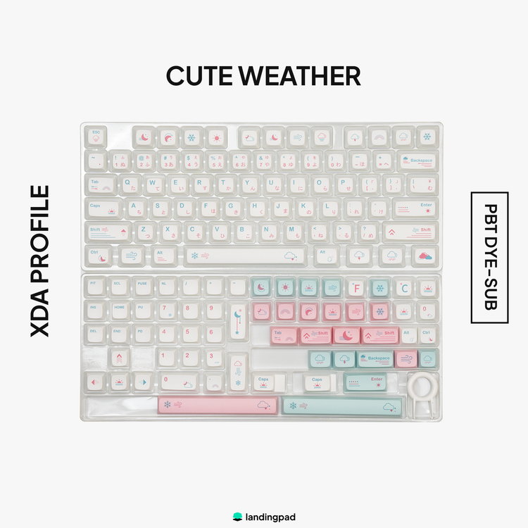 Cute Weather XDA PBT Keycap Set