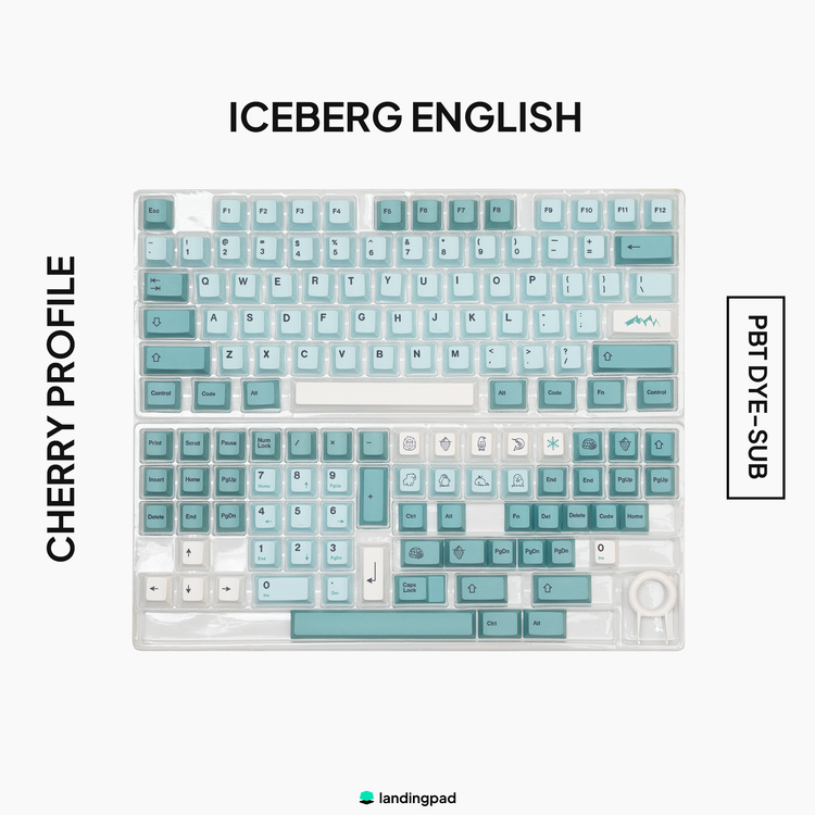 Iceberg PBT Keycap Set (English/Japanese Legends)
