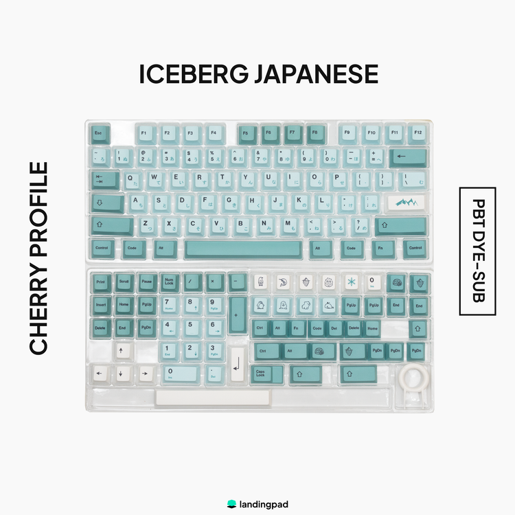 Iceberg PBT Keycap Set (English/Japanese Legends)