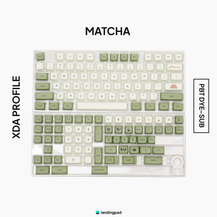 Matcha PBT XDA Profile Keycap Set