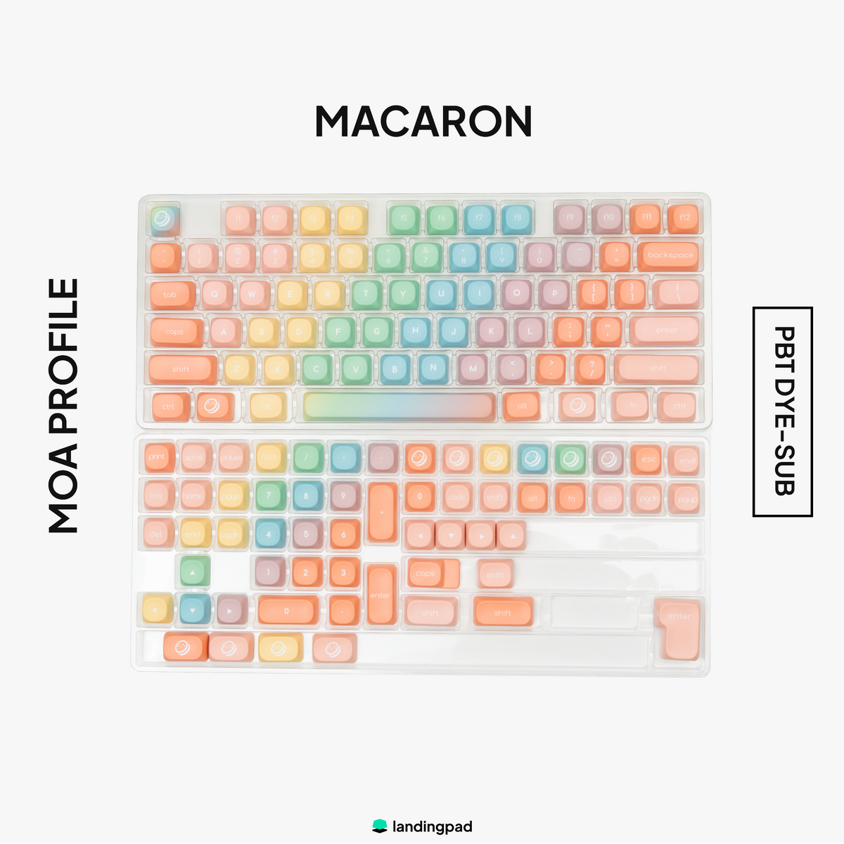 MOA Macaron PBT Keycap Set | Custom Keyboard Keycaps