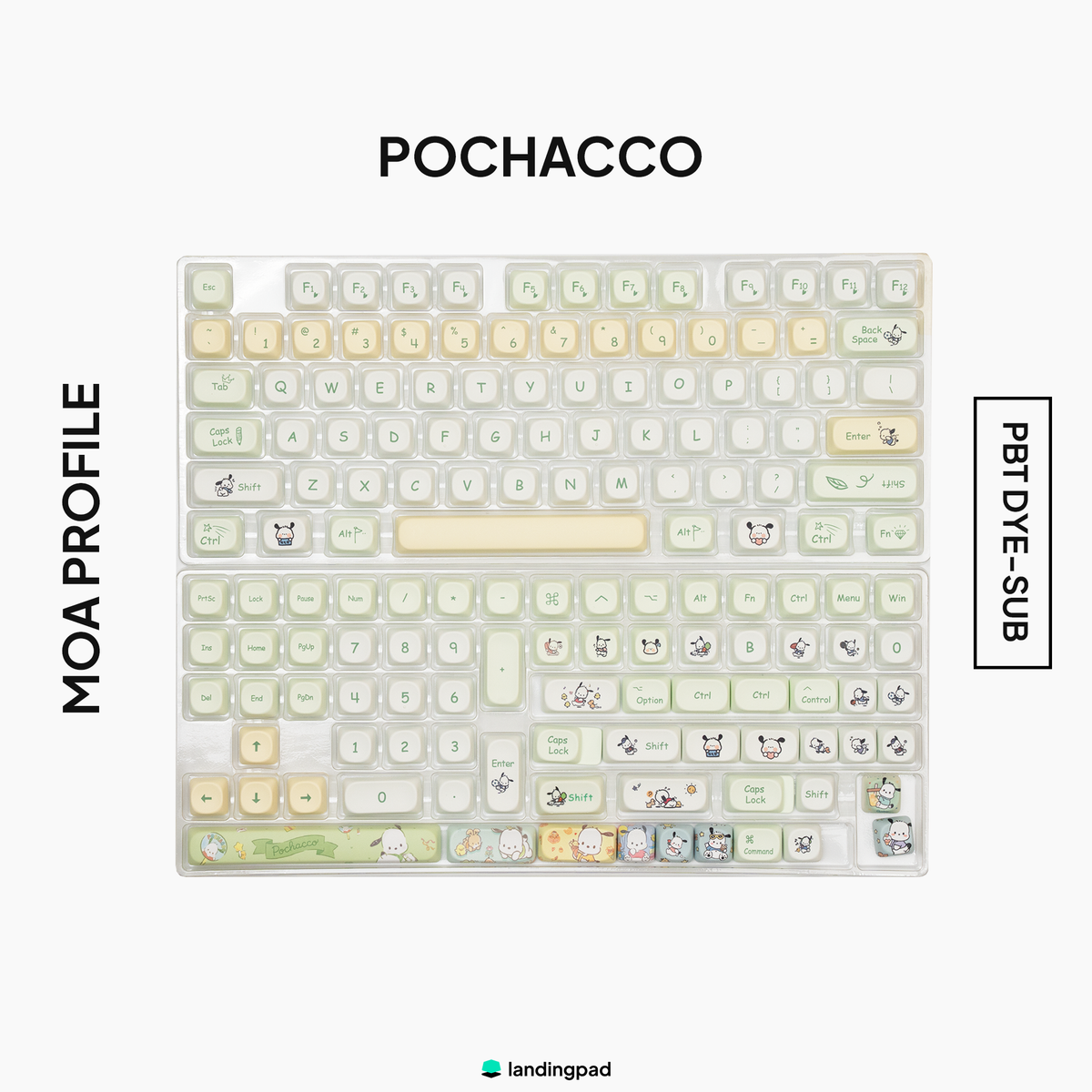 Pochacco MOA PBT Keycaps | Custom Keyboard Keycaps