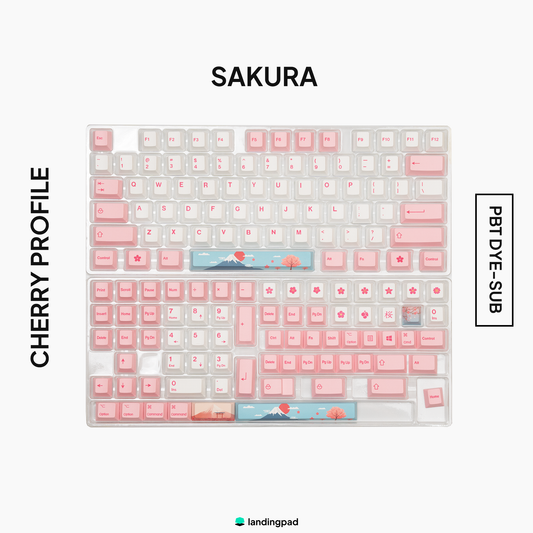 Sakura PBT Cherry Profile Keycap Set