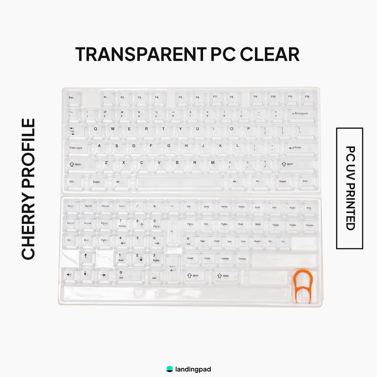 Transparent PC Cherry Profile Keycaps