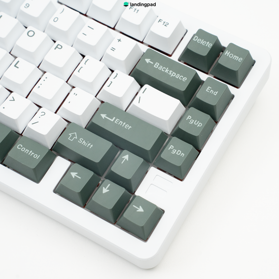 fully assembled F75 custom keyboard