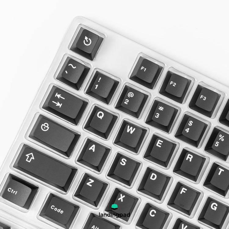 Icon WoB White-on-Black ABS Keycap Set