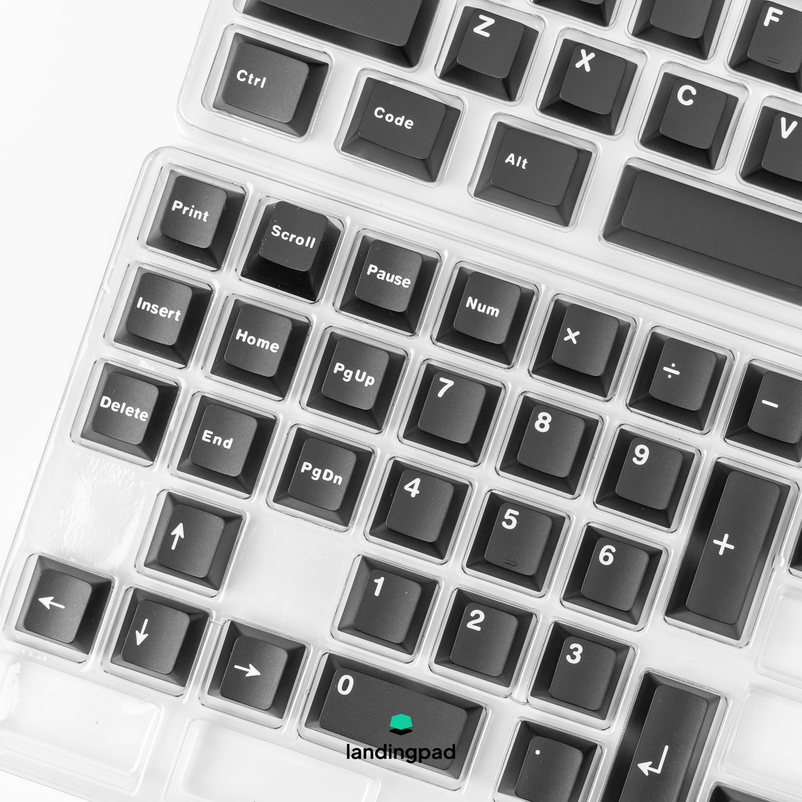 Icon WoB WhiteonBlack ABS Keycap Set Custom Keyboard Keycaps