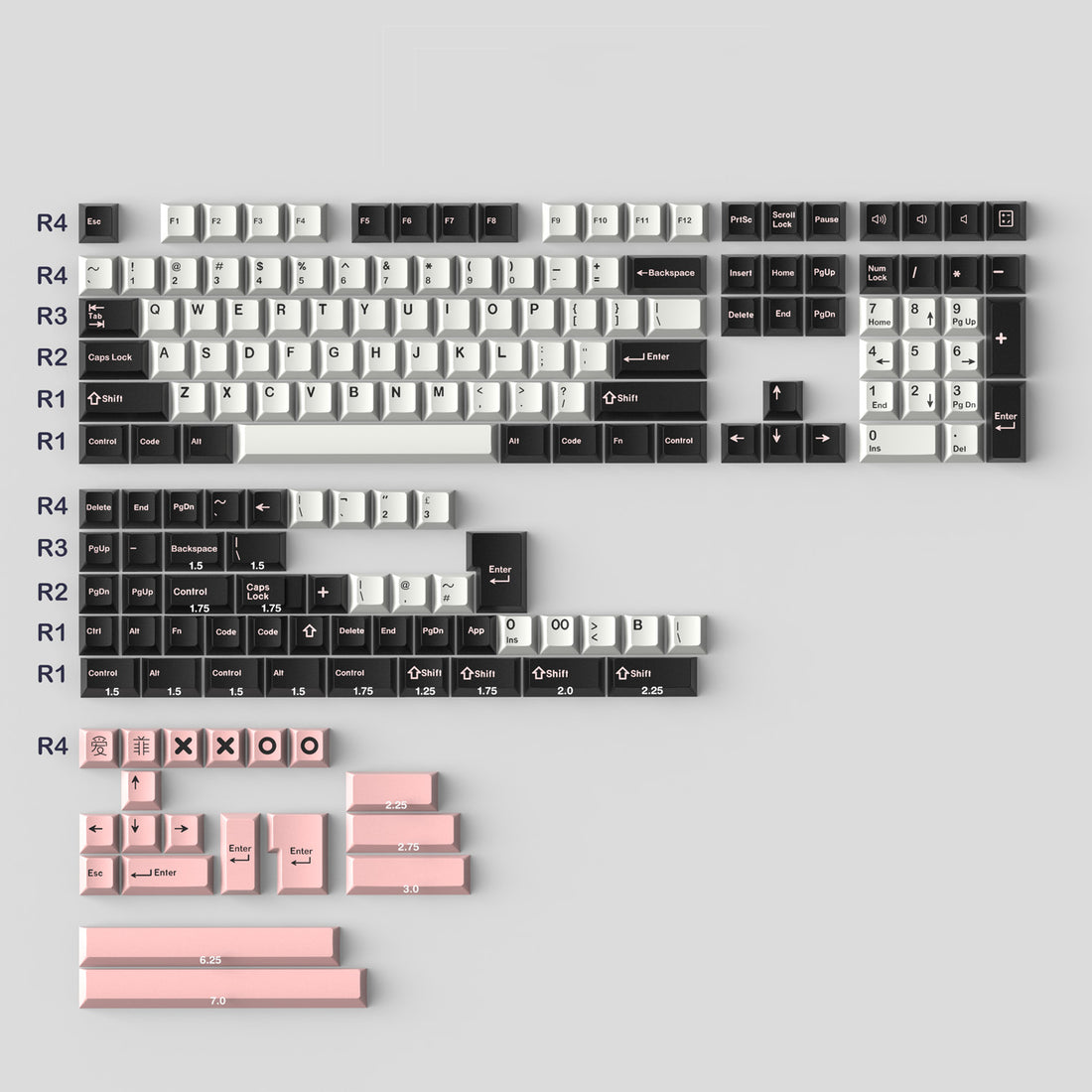 Olivia Light Inspired ABS Keycap Set | Custom Keyboard Keycaps