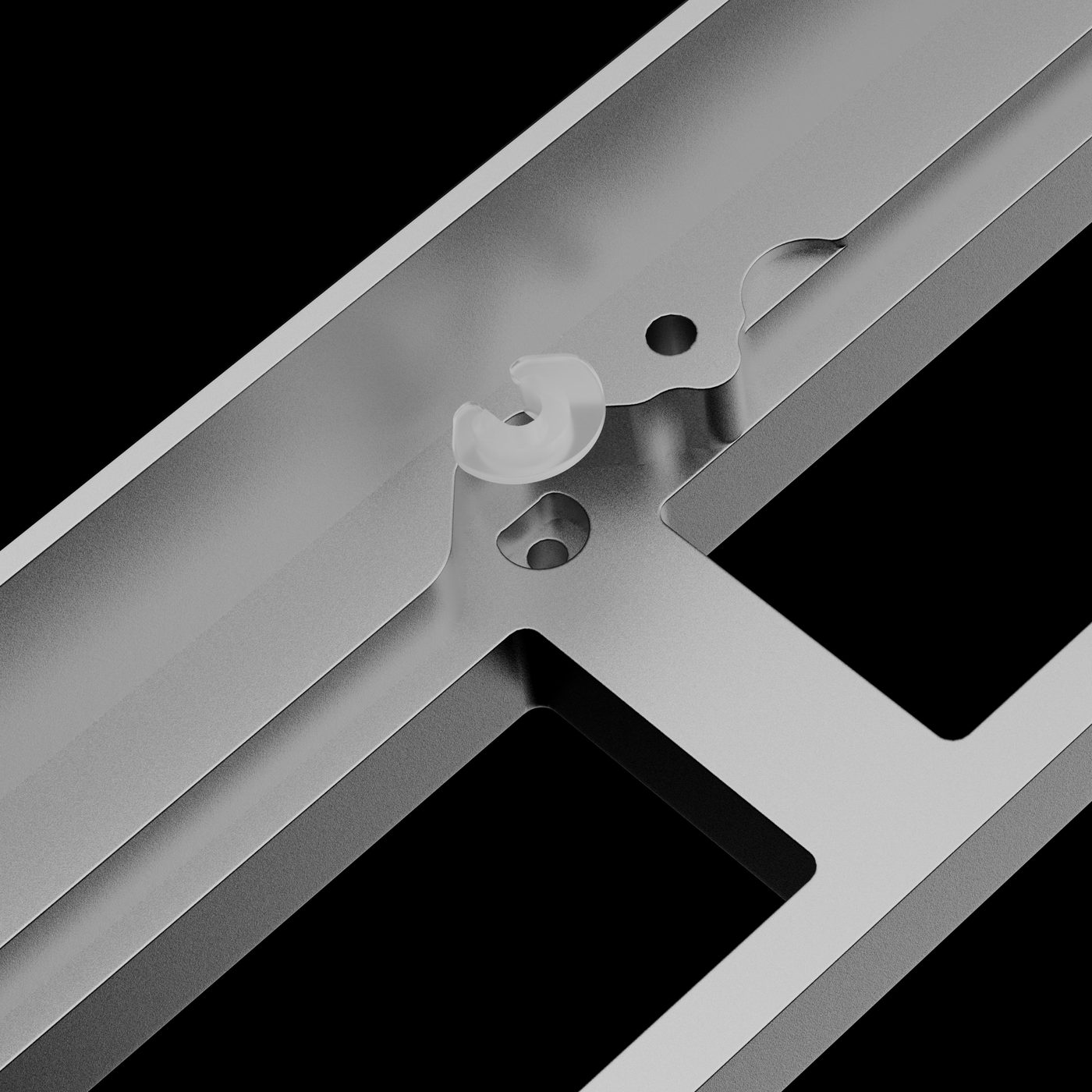Close up of the Tofu TKL R2 gasket detail